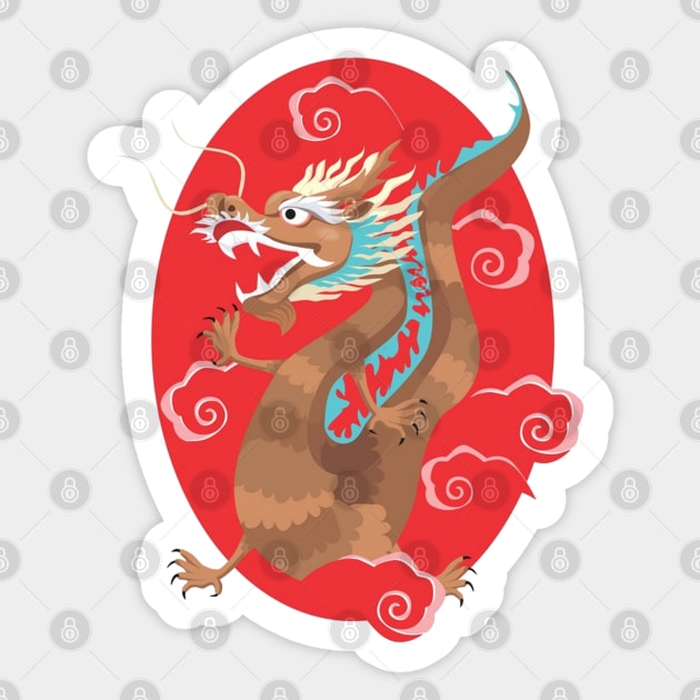 Chinese Dragon Sticker by HolidayBug